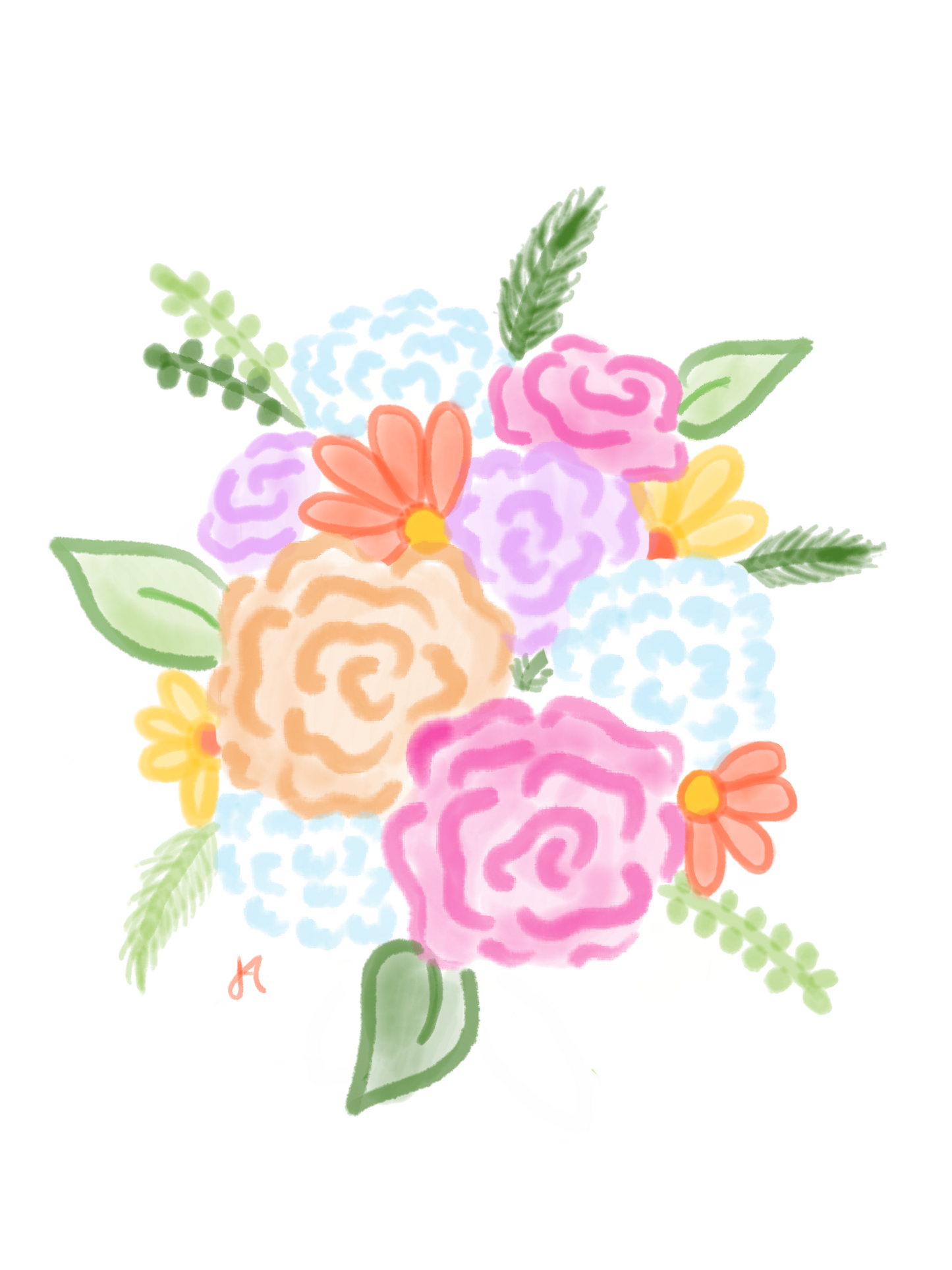 summer floral bouquet