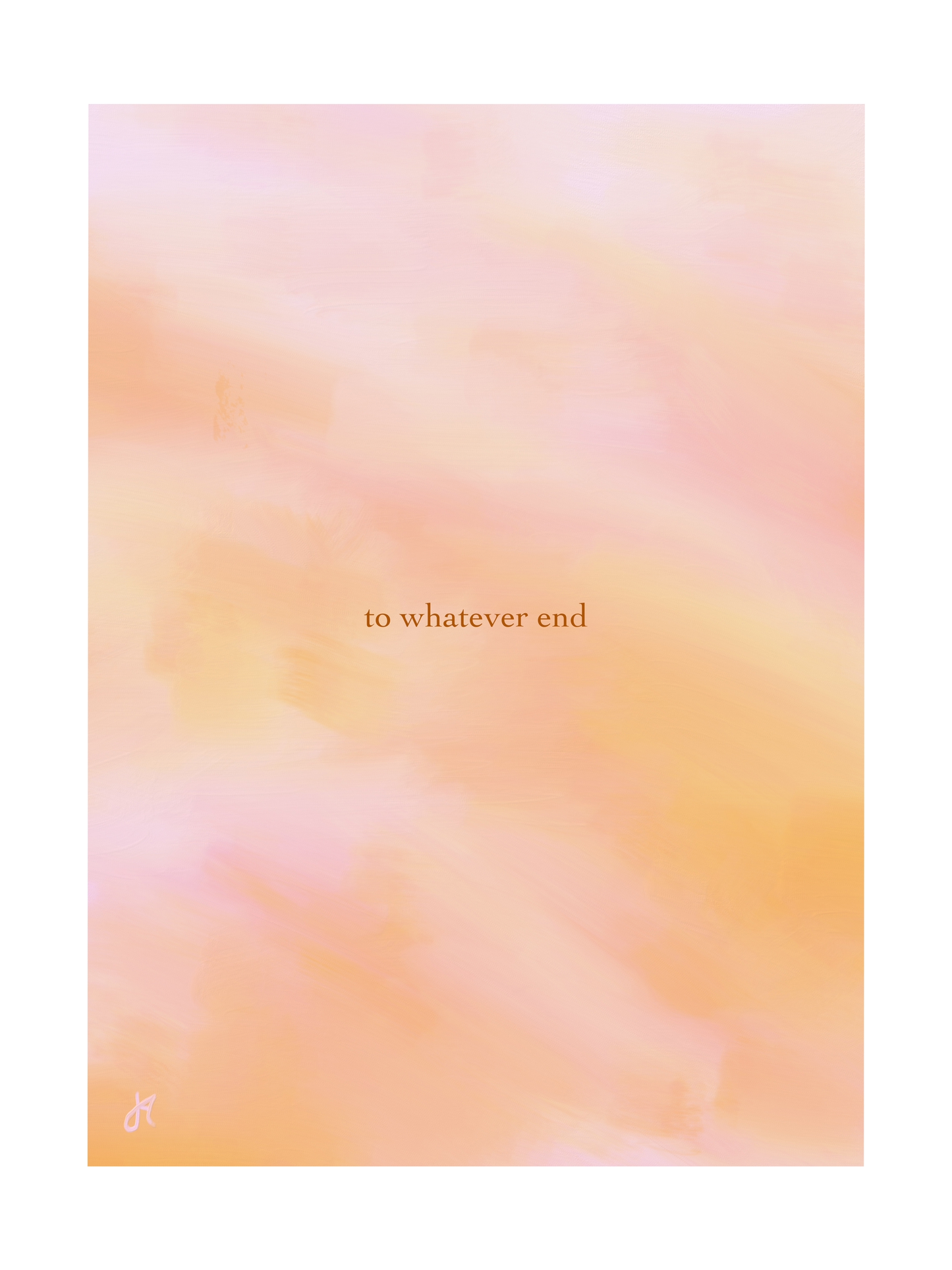 to whatever end digital print