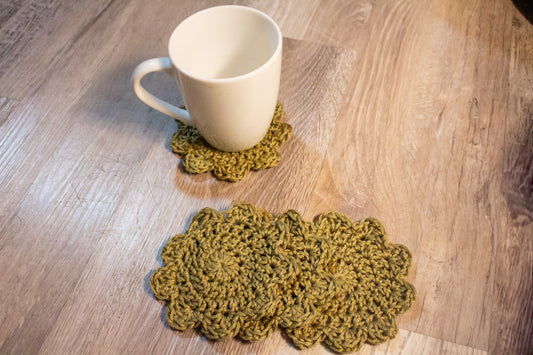 scalloped coasters (set of 4)